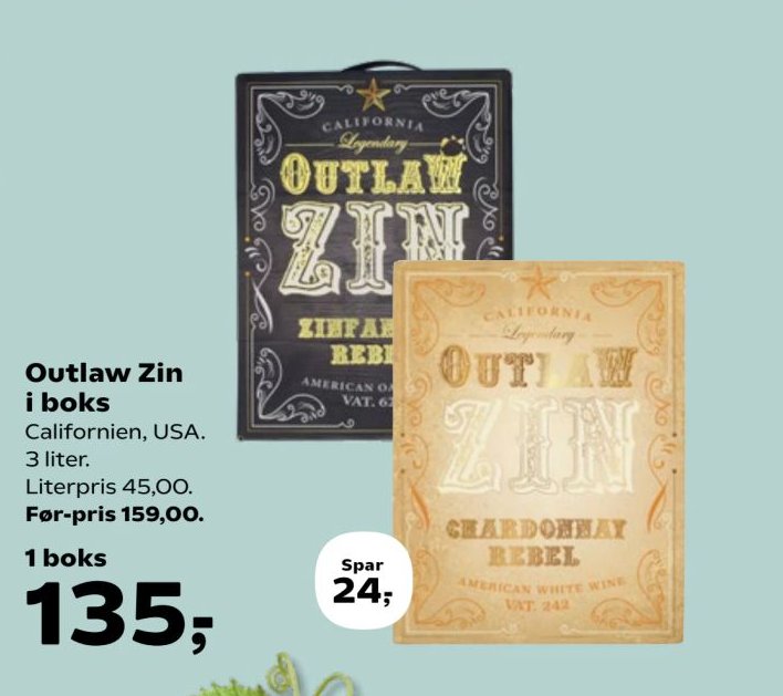Outlaw Zin i boks – Kvickly