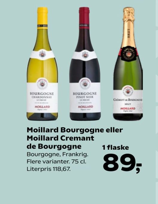 Moillard Bourgogne eller Moillard Cremant de Bourgogne – Kvickly