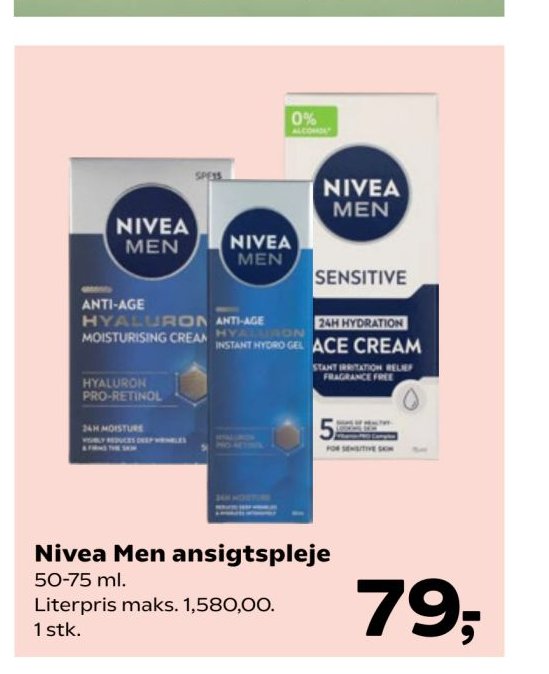 Nivea Men ansigtspleje – Kvickly