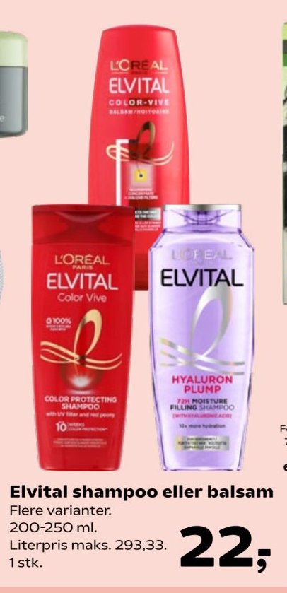 Elvital shampoo eller balsam – Kvickly