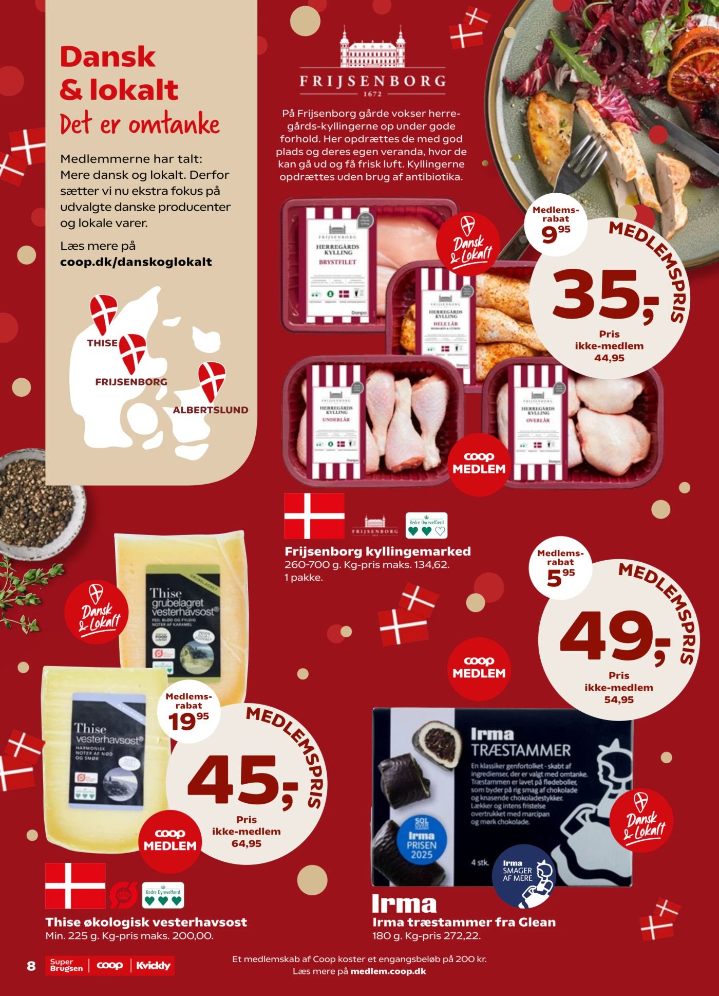 Thise økologisk vesterhavsost Min. 225 g. Kg-pris maks. 200,00 – Kvickly