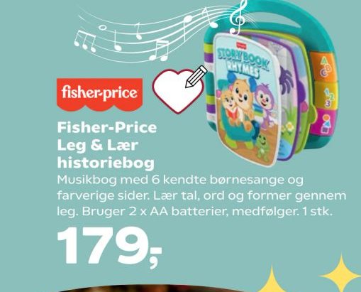 Fisher-Price Leg & Lær historiebog – Kvickly