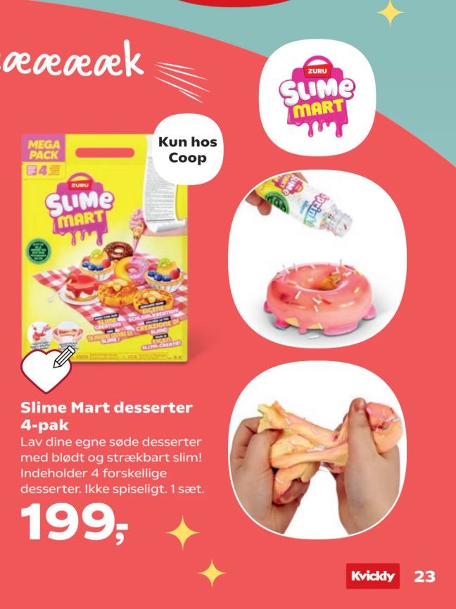 Slime Mart desserter 4-pak – Kvickly