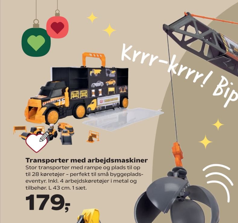 Transporter med arbejdsmaskiner – Kvickly