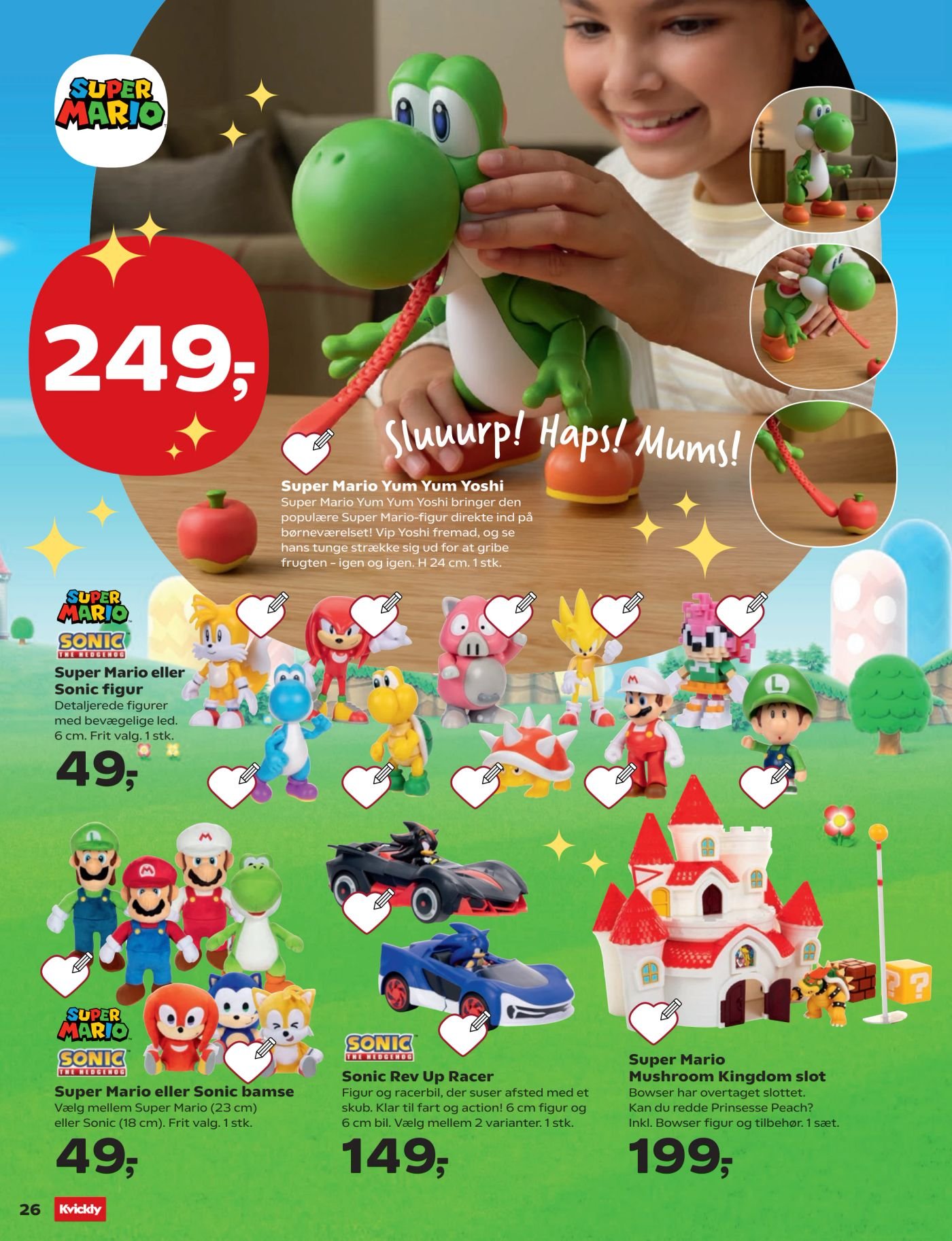 Super Mario eller Sonic figur – Kvickly
