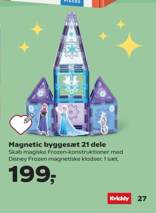 Magnetic byggesæt 21 dele – Kvickly