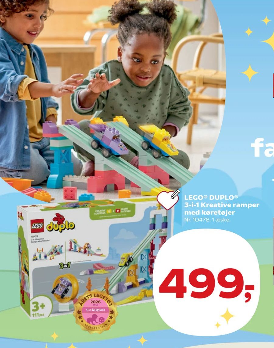 LEGO® DUPLO® 3-i-1 Kreative ramper med køretøjer – Kvickly