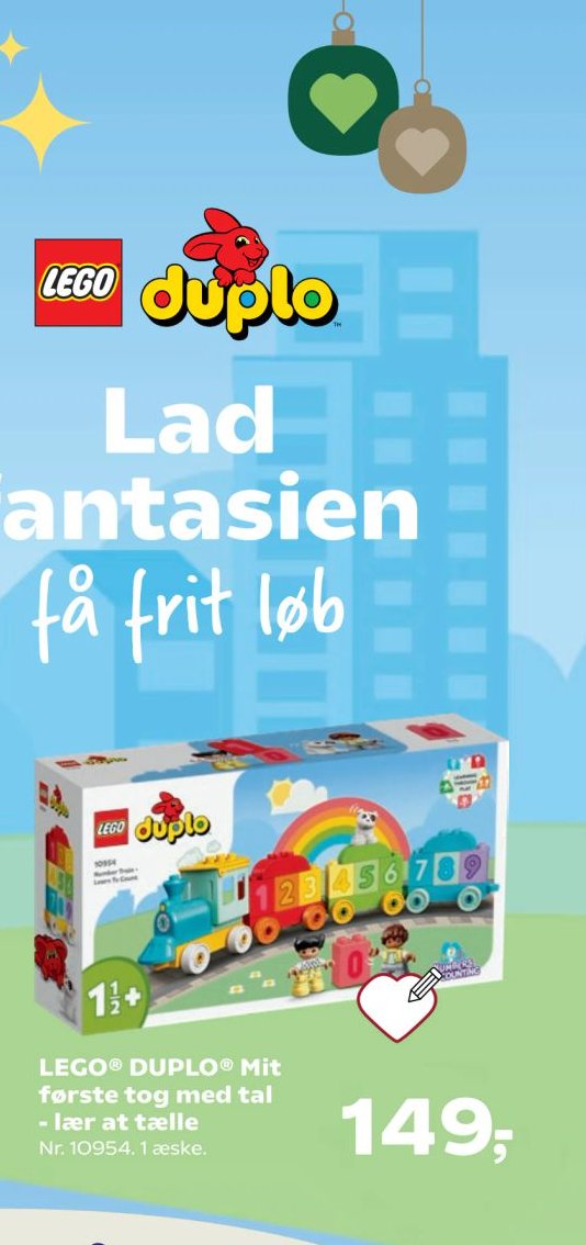 LEGO® DUPLO® Mit første tog med tal - lær at tælle – Kvickly