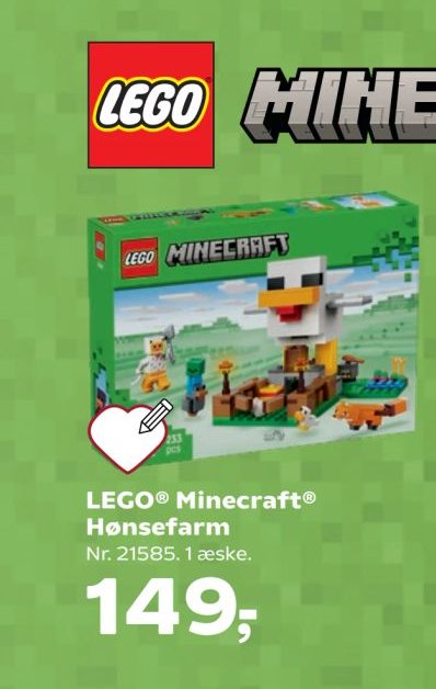 LEGO® Minecraft® Hønsefarm – Kvickly
