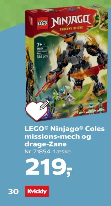 LEGO® Ninjago® Coles missions-mech og drage-Zane – Kvickly