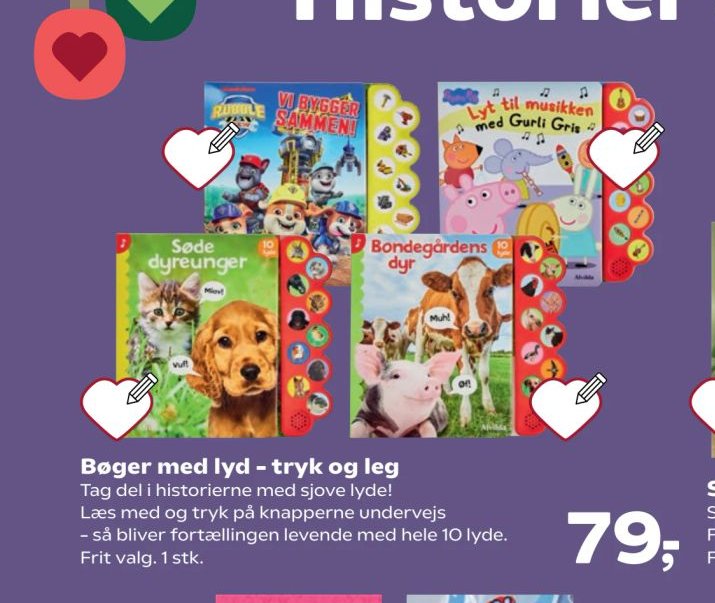 Bøger med lyd – tryk og leg – Kvickly