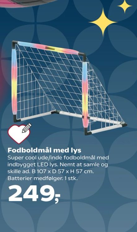 Fodboldmål med lys – Kvickly