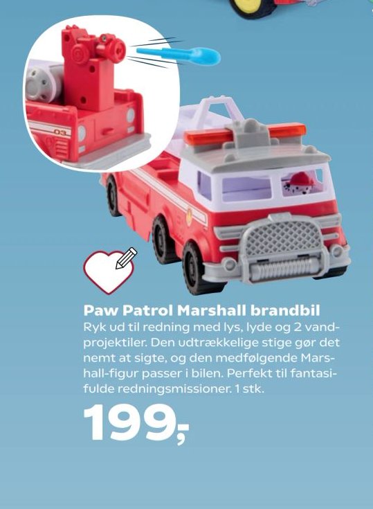 Paw Patrol Marshall brandbil – Kvickly