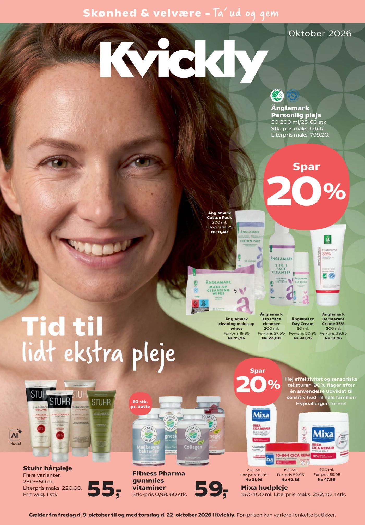 Änglamark cleaning make-up wipes – Kvickly