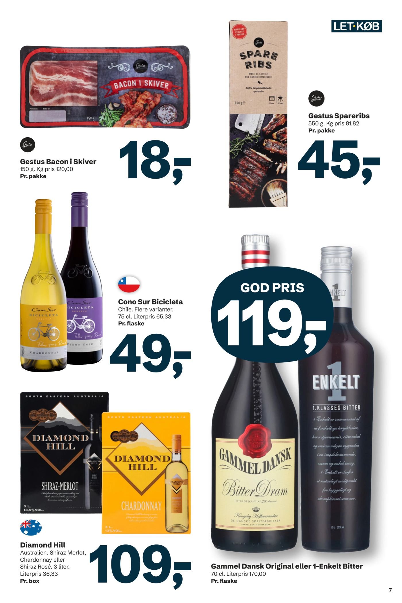Gestus Spareribs 550 g. Kg pris 81,82 Pr. pakke – LET-KØB