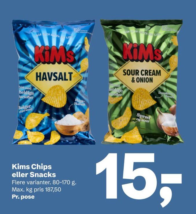 Kims Chips eller Snacks – LET-KØB