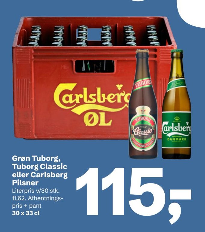 Grøn Tuborg, Tuborg Classic eller Carlsberg Pilsner – LET-KØB