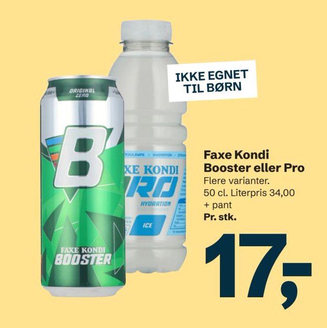 Faxe Kondi Booster eller Pro – LET-KØB