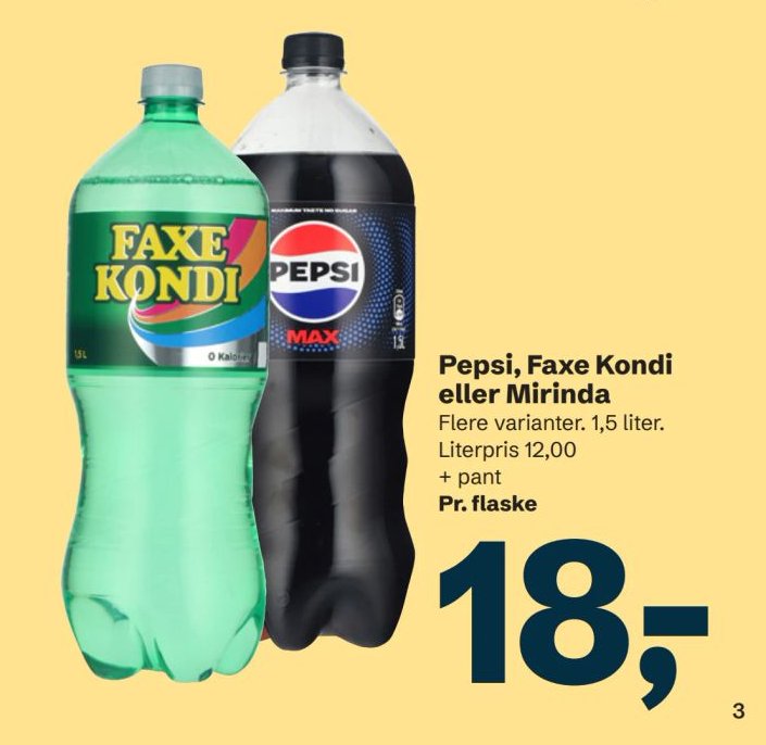 Pepsi, Faxe Kondi eller Mirinda – LET-KØB