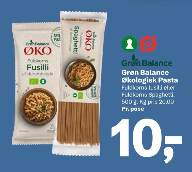 Grøn Balance Økologisk Pasta – LET-KØB