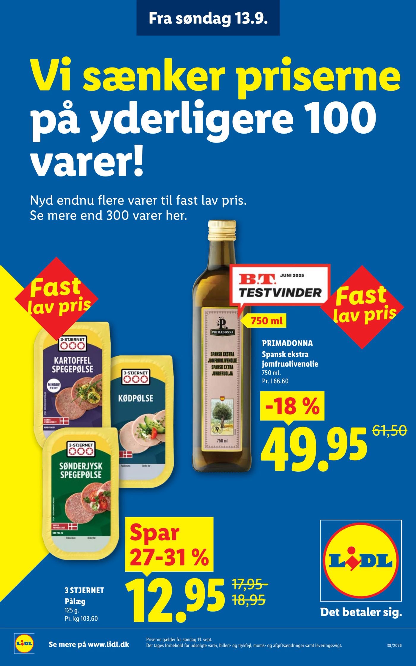 PRIMADONNA Spansk ekstra jomfruolivenolie 750 ml – Lidl