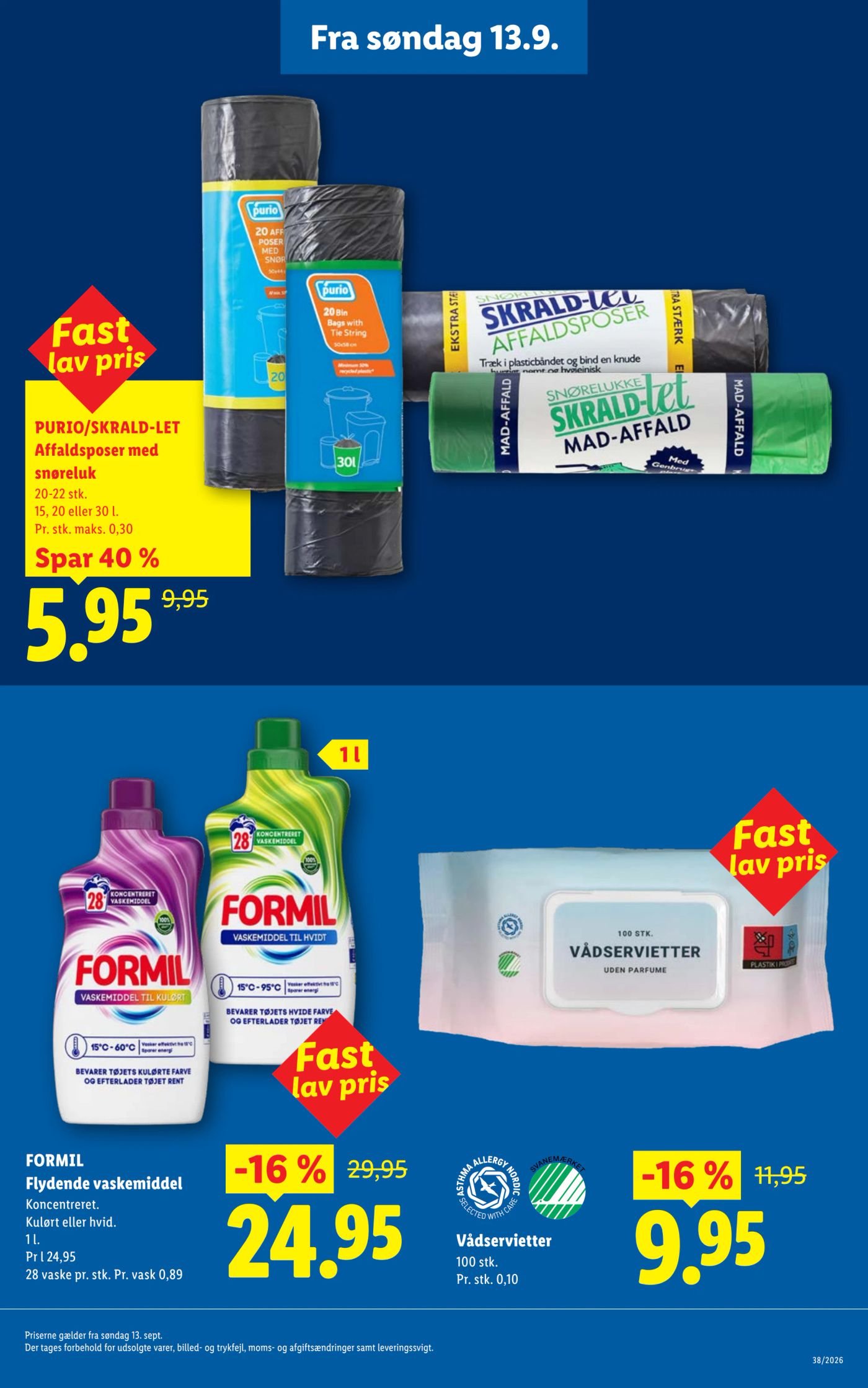 PURIO/SKRALD-LET Affaldsposer med snøreluk 20-22 stk. 15, 20 eller 30 l. – Lidl