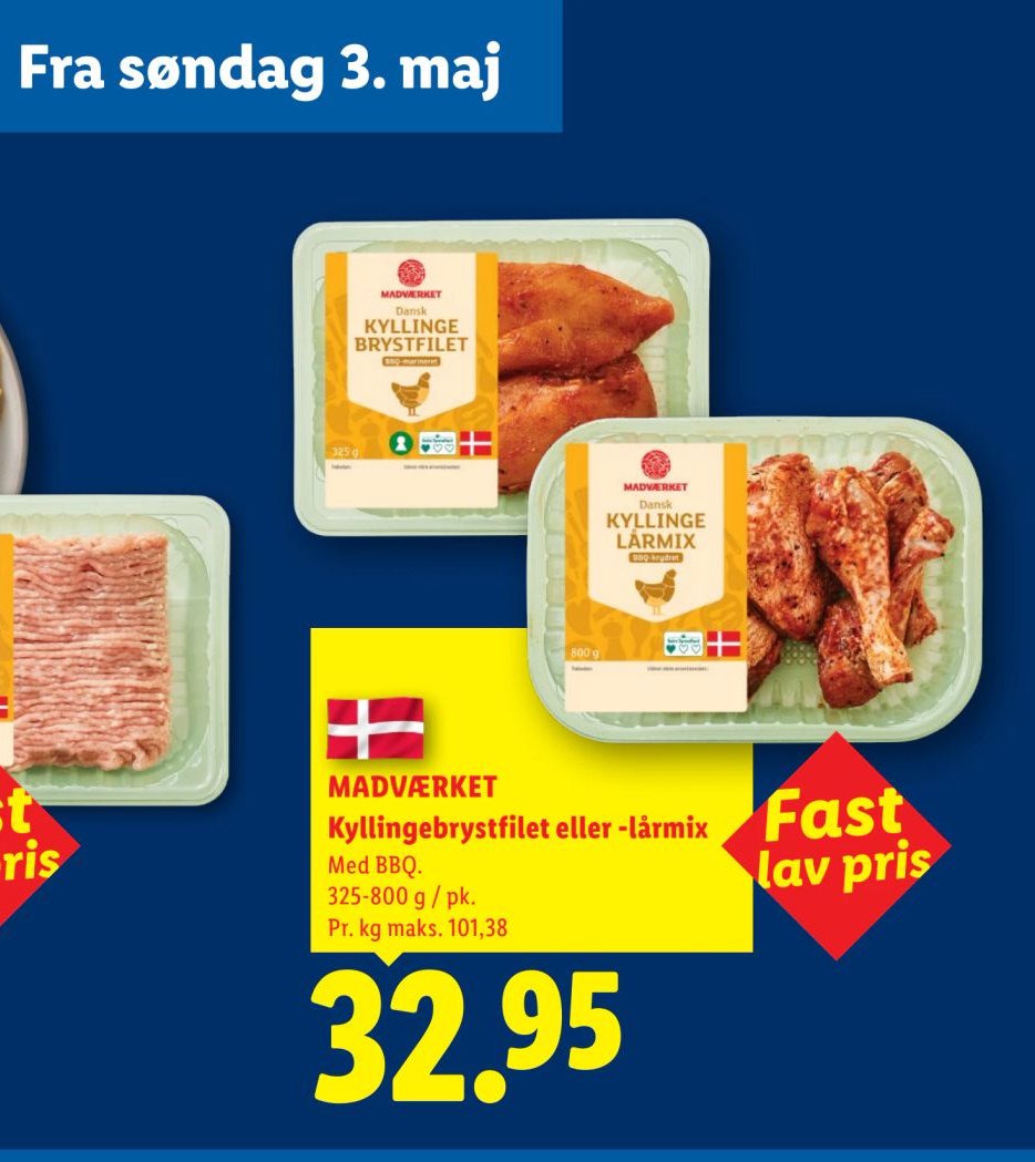 Kyllingebrystfilet eller -lårmix – Lidl