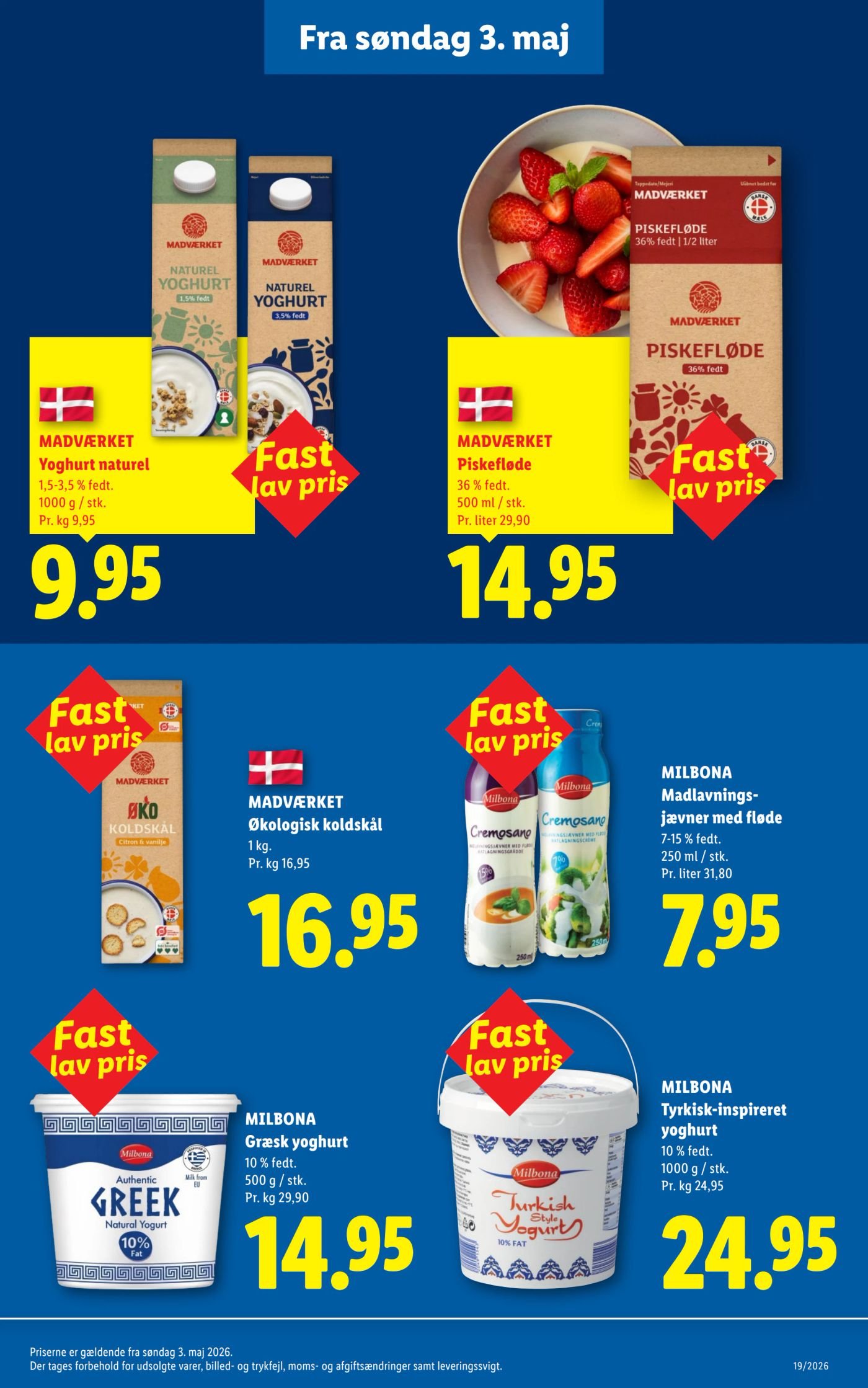 MADVÆRKET Piskefløde 36 % fedt. 500 ml / stk. – Lidl