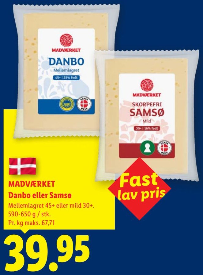 MADVÆRKET Danbo eller Samø – Lidl