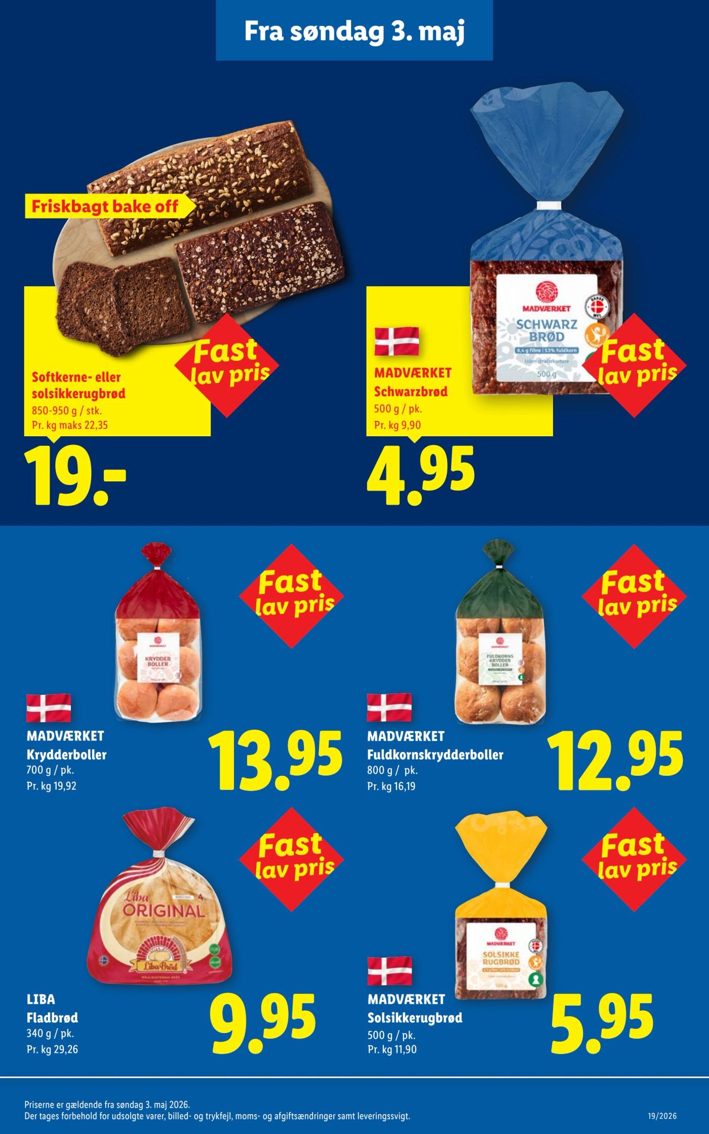 MADVÆRKET Solsikkerugbrød 500 g / pk. – Lidl