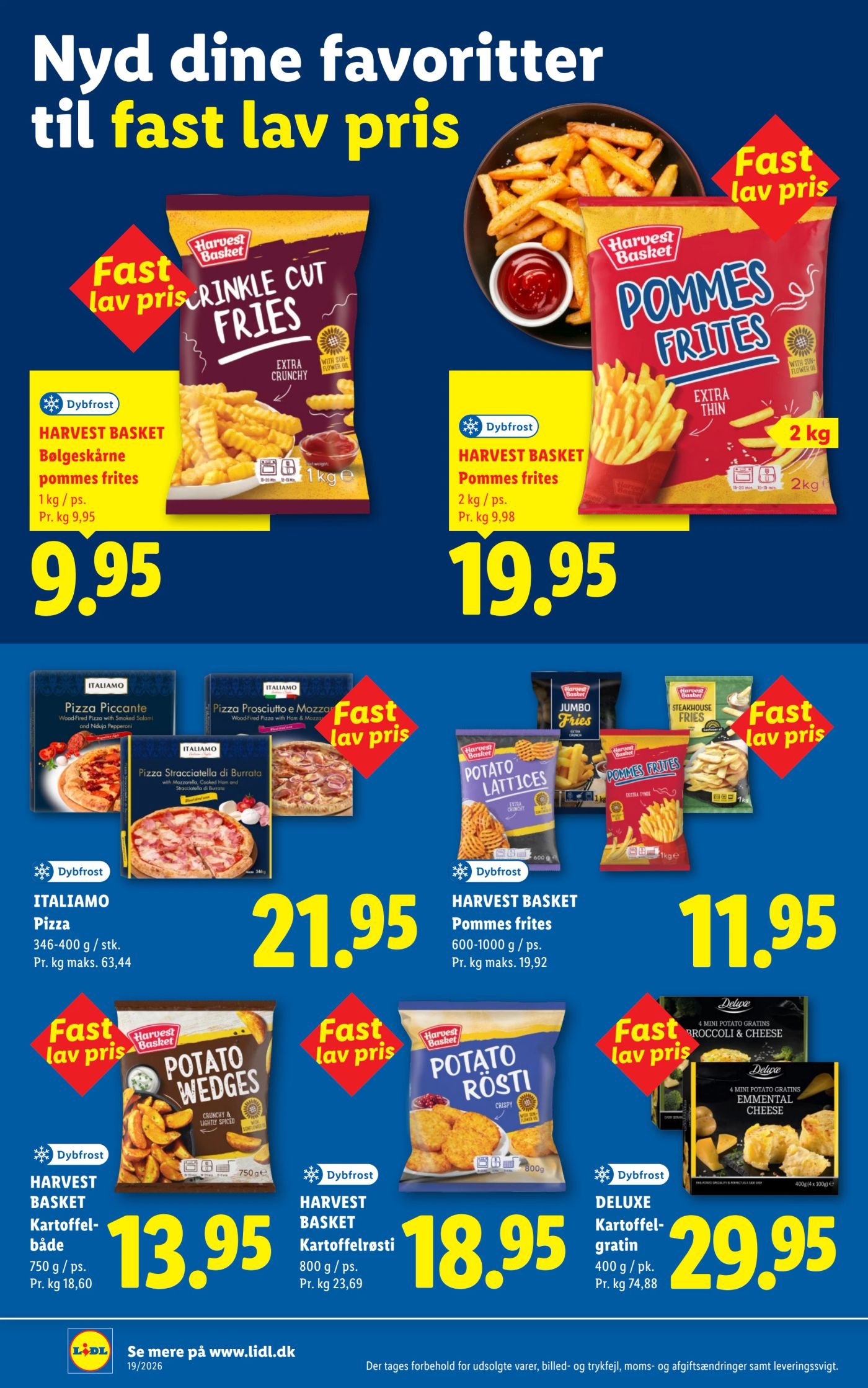 HARVEST BASKET Pommes frites 2 kg / ps. – Lidl