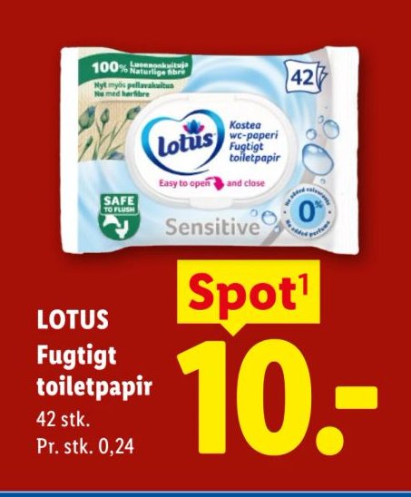 LOTUS Fugtigt toiletpapir 42 stk. – Lidl