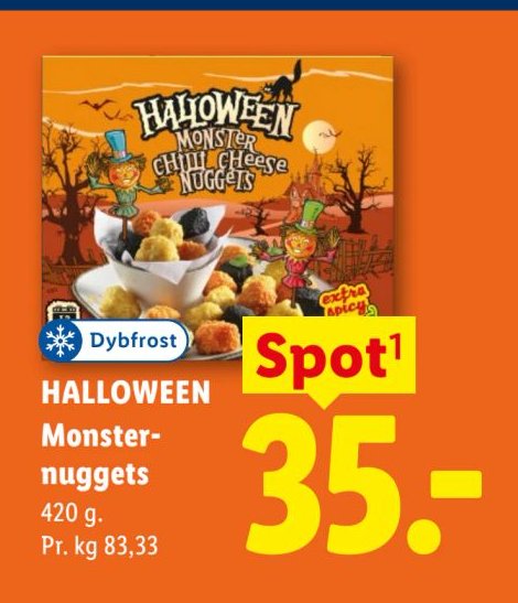 HALLOWEEN Monsternuggets 420 g. – Lidl