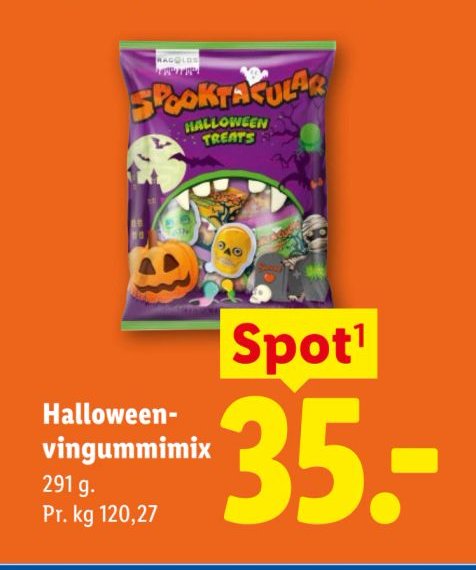 Halloween-vingummimix 291 g. – Lidl
