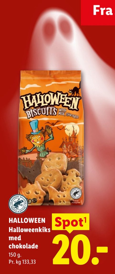 HALLOWEEN Halloweenkiks med chokolade 150 g – Lidl