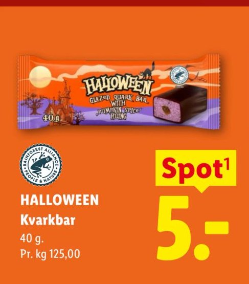 HALLOWEEN Kvarkbar 40 g – Lidl