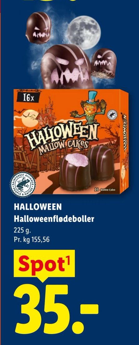 HALLOWEEN Halloweenflødeboller 225 g – Lidl