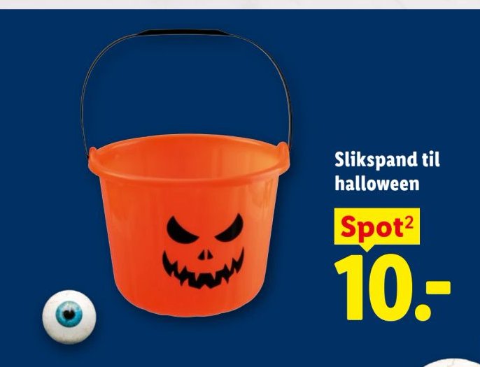 Slikspand til halloween – Lidl