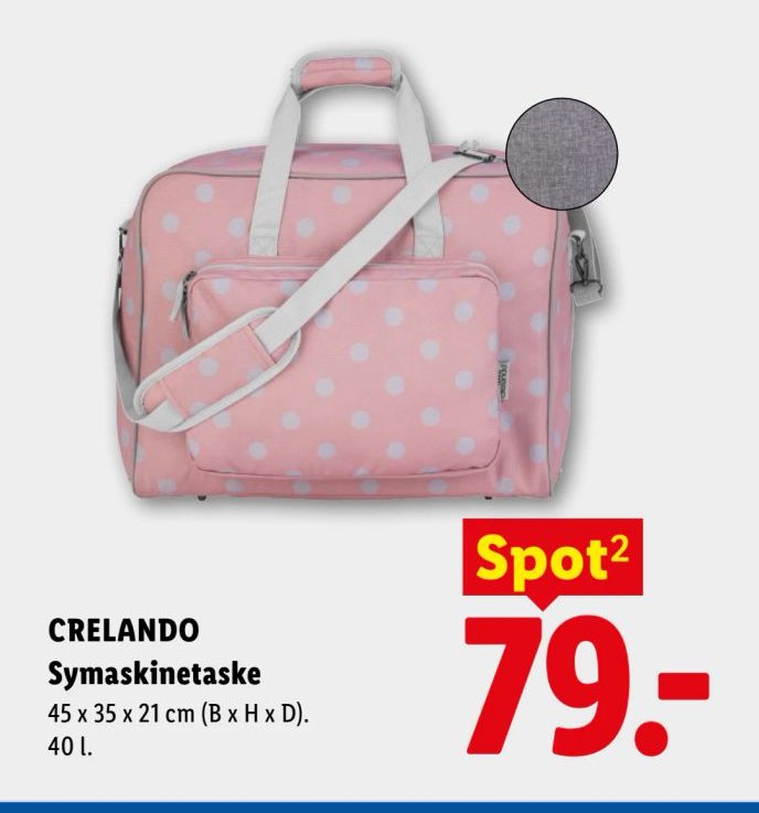 CRELANDO Symaskinetaske 45 x 35 x 21 cm (B x H x D). 40 l. – Lidl