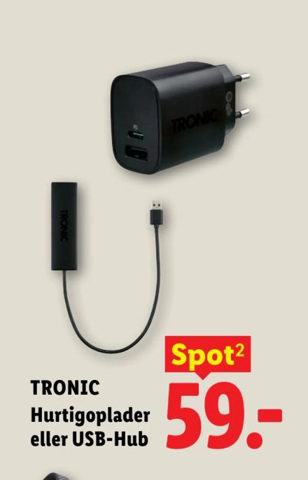TRONIC Hurtigoplader eller USB-Hub – Lidl