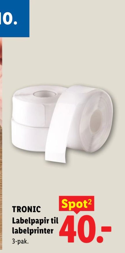 TRONIC Labelpapir til labelprinter 3-pak. – Lidl