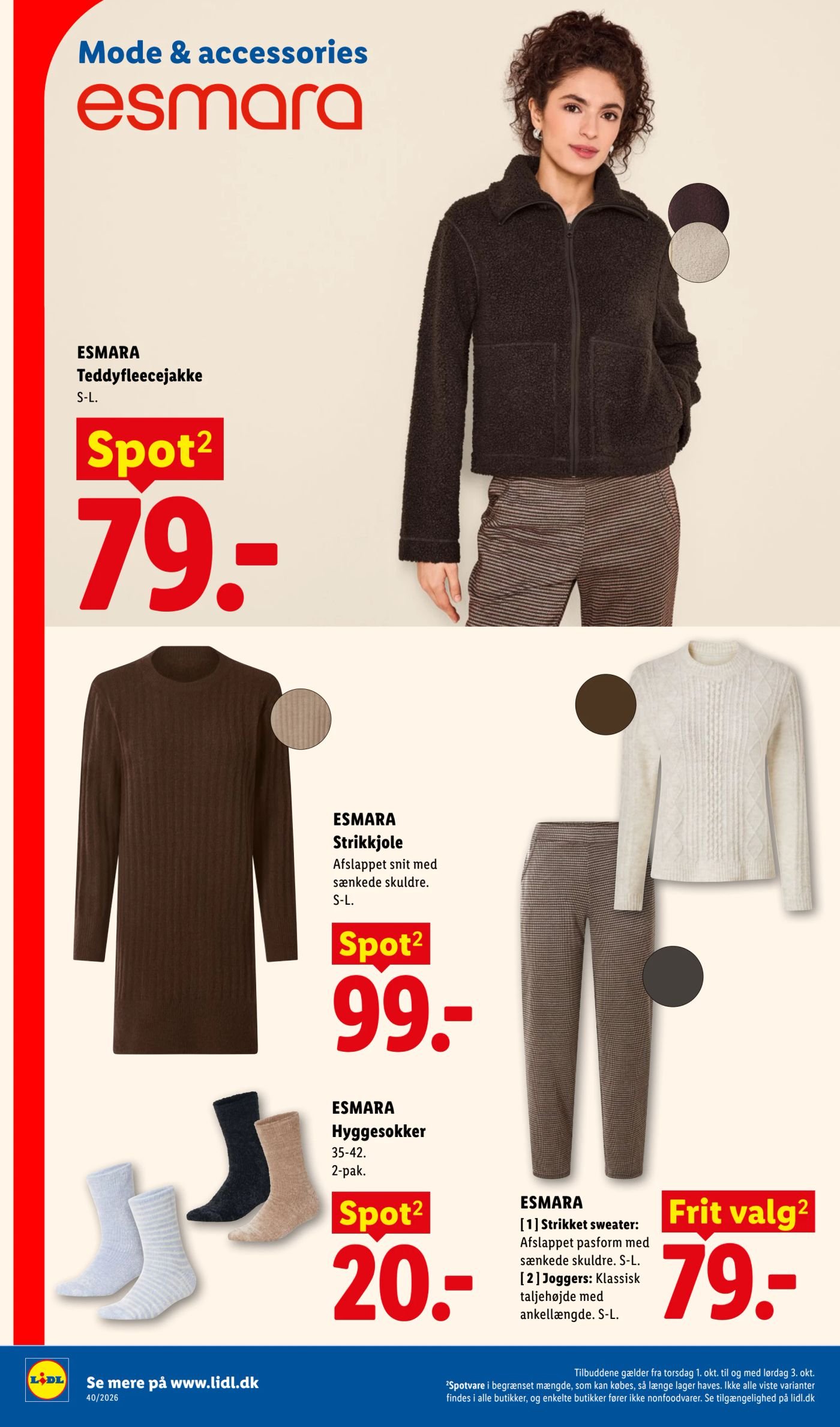 ESMARA Joggers Klassisk taljehøjde med ankellængde. S-L. – Lidl
