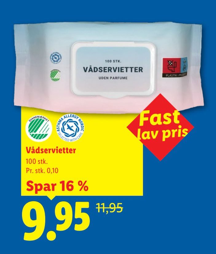 Vådservietter 100 stk. – Lidl