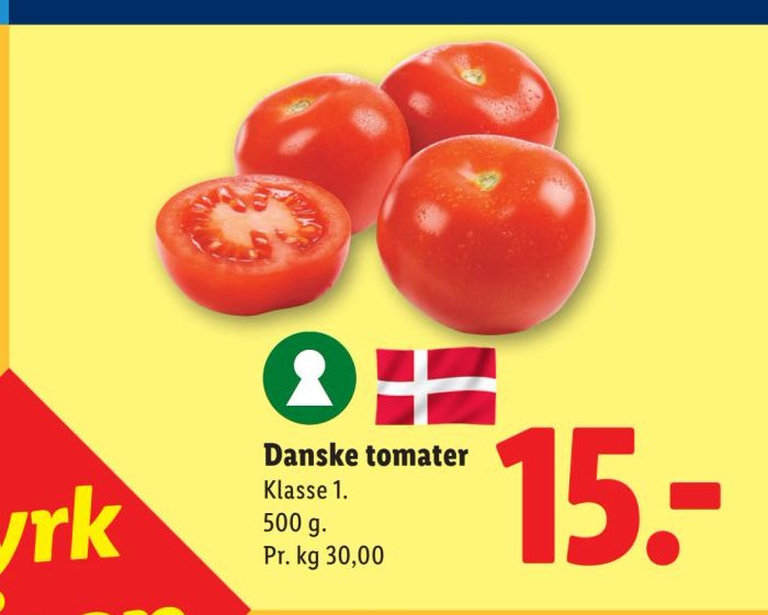 Danske tomater Klasse 1. – Lidl