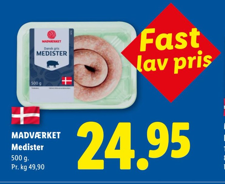 MADVÆRKET Medister 500 g. – Lidl