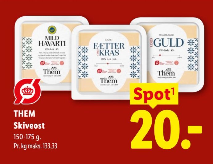 THEM Skiveost 150-175 g – Lidl