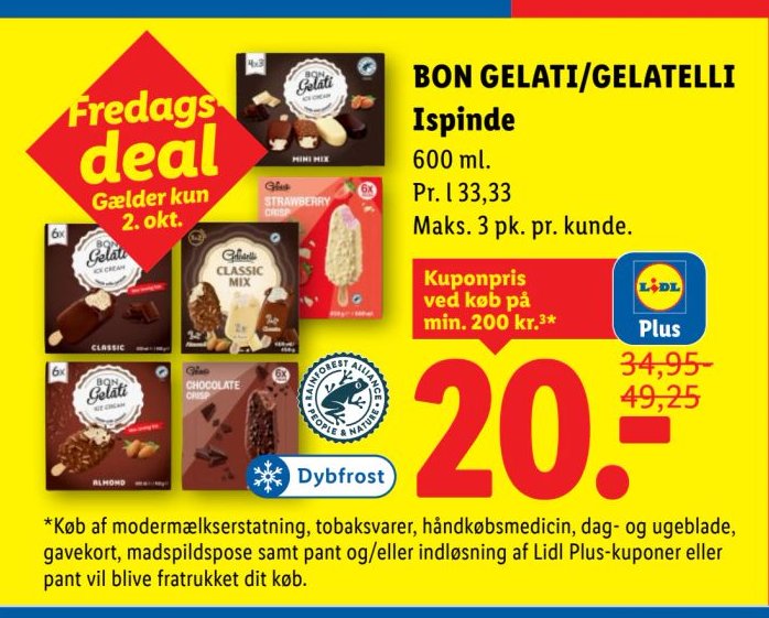 BON GELATI/GELATELLI Ispinde 600 ml – Lidl
