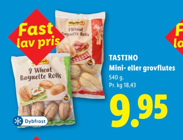 TASTINO Mini- eller grovflutes 540 g – Lidl