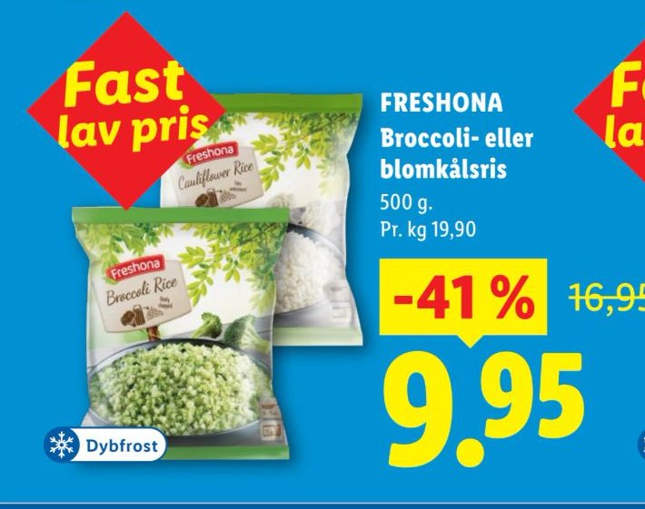 FRESHONA Broccoli- eller blomkålsris 500 g – Lidl