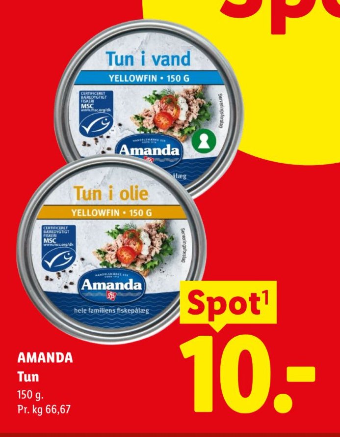 AMANDA Tun 150 g. – Lidl